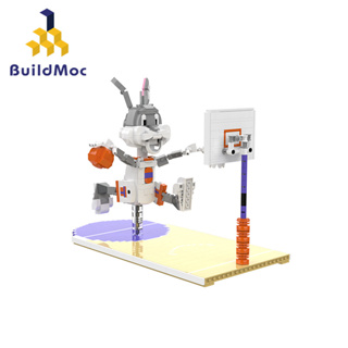 Buildmoc บล็อคตัวต่อ รูปการ์ตูนกระต่าย บาสเก็ตบอล ของเล่นเสริมการเรียนรู้ สําหรับเด็ก 796 ชิ้น