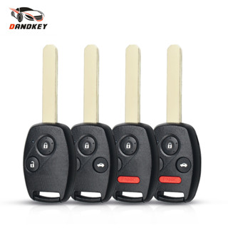 เคสรีโมทกุญแจรถยนต์ 4 ปุ่มกด แบบสํารองเปลี่ยน สําหรับ Honda Accord Civic CRV Pilot Insight 2 2+1 3 3+1