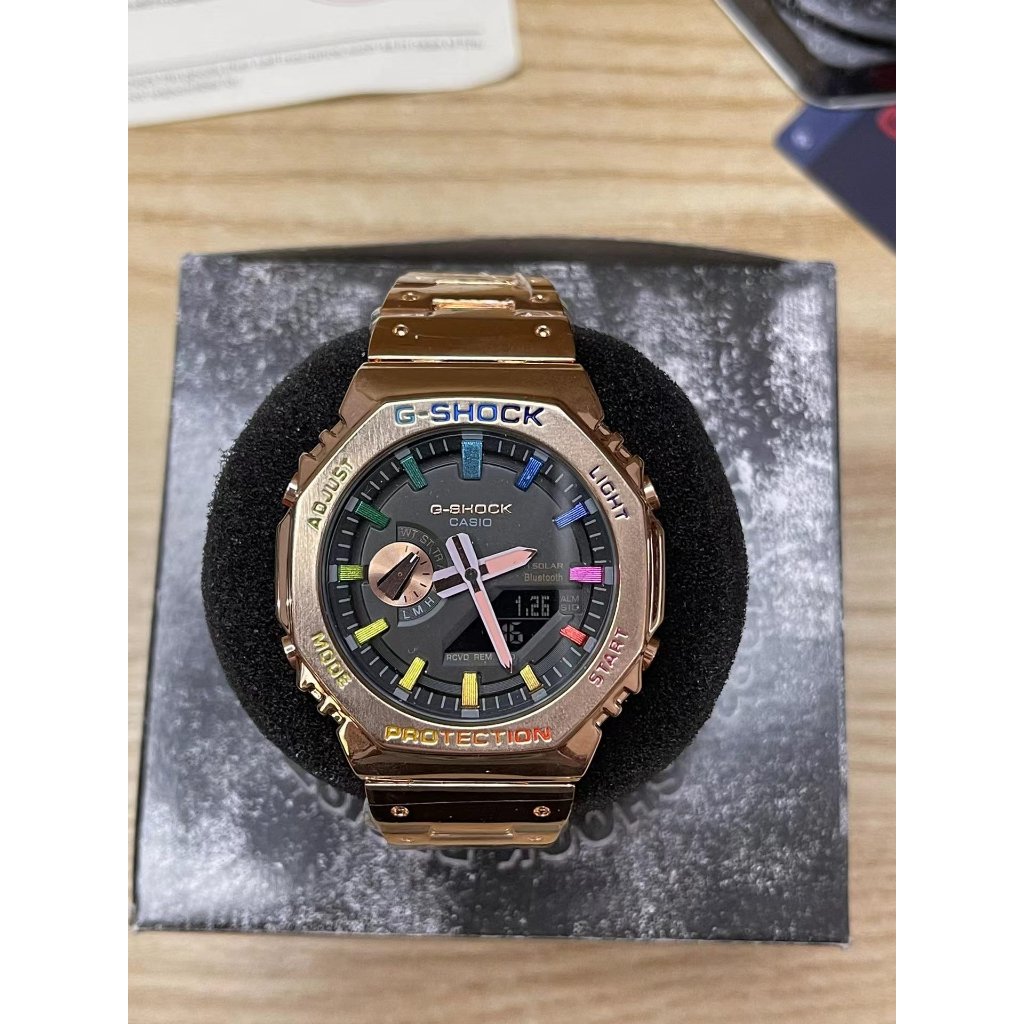 Gm-b2100d-1a นาฬิกากันน ้ ําควอตซ ์ นาฬิกาผู ้ ชายดิจิตอลทหารกีฬานาฬิกาจับเวลา Creative Steell นาฬิกา