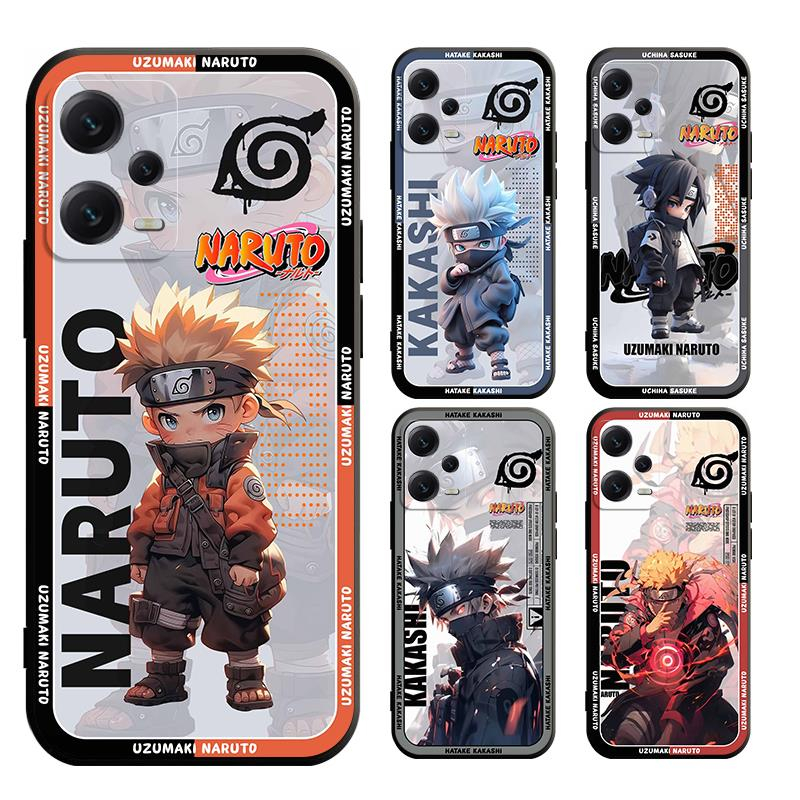 เคส Redmi note 12s 12 12C 11A A1 A2 A1+ A2+ PRO PLUS 4G 5G 12C 11A 4G 5G โทรศัพท์มือถือแบบนิ่ม ผิวด้าน ลายนารูโตะ คาคาชิ ซาสึเกะ สีดํา สําหรับ