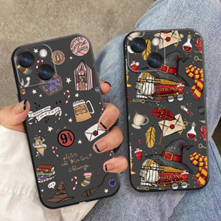 เคสโทรศัพท์มือถือนิ่ม ลาย Gorgeous Potters Wand Harries สีดํา สําหรับ Apple iPhone 14 13 12 11 SE XS XR X 7 8 6 mini Plus Pro MAX