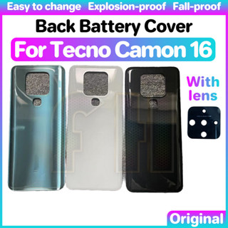 ฝาครอบแบตเตอรี่ด้านหลัง สําหรับ TECNO Camon 16 ce7 ce7j CE9H