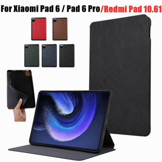 เคสซิลิโคนนิ่ม พร้อมขาตั้ง สไตล์เรียบง่าย สําหรับ xiaomi mi pad 6 Pro Case 11 นิ้ว redmi pad 10.61