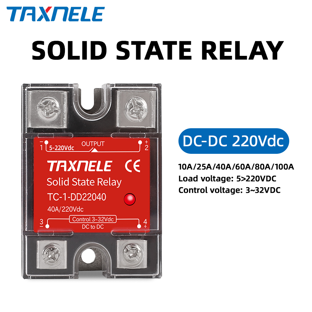 Dc-dc เฟสเดียว Solid State Relay DD เอาต์พุต 5-220VDC อินพุต 5-32VDC SSR รีเลย์อุตสาหกรรม Solid State Relay โมดูล