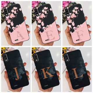 เคสโทรศัพท์มือถือ ซิลิโคนนิ่ม ลายดอกไม้ ตัวอักษร แฟชั่น สําหรับ LG K22 2020 LM-K200 K200B K200E K200Z