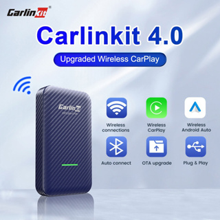 Carlinkit 4.0 5G สำหรับอะแดปเตอร์ CarPlay อะแดปเตอร์ดองเกิลเครื่องเล่นมัลติมีเดีย ไร้สาย สําหรับ CarPlay Android IOS Box