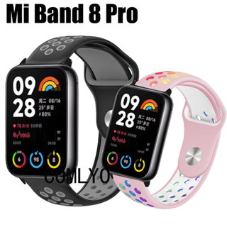 สําหรับ Xiaomi mi Band 8 pro สายรัดซิลิโคน สายรุ้ง สายรัดข้อมือ กีฬา นุ่ม ผู้หญิง ผู้ชาย เข็มขัด