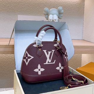 Lv ใหม่ กระเป๋าแฟชั่น ลายนูน