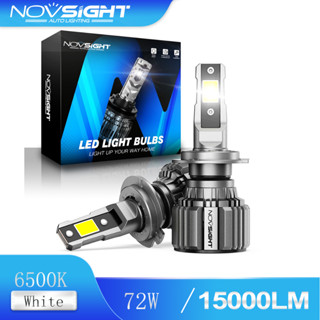 Novsight ไฟหน้ารถยนต์ Led N74 H7 70W 15000LM 6500K 2 ชิ้น