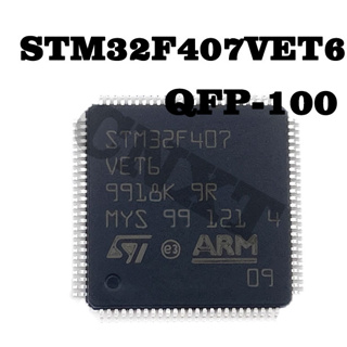 1 ชิ้นใหม่ต้นฉบับ STM32F407 STM32F407VET6 QFP-100 ชิปไมโครคอนโทรลเลอร์