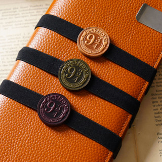 สมุดโน๊ตแบบยืดหยุ่นพร้อมสายรัดหนังแท้ขนาด 9 3/4 นิ้วสำหรับสม…