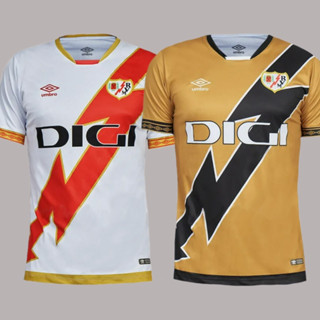 เสื้อกีฬาแขนสั้น ลายทีมฟุตบอล Rayo Vallecano Jersey 23 24 สําหรับผู้ชาย