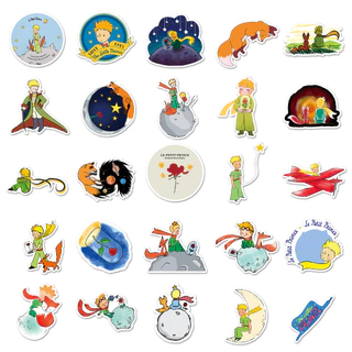 50 ชิ้นตลกเจ้าชายน้อยสร้างสรรค์สติกเกอร์ต้นฉบับสําหรับแล็ปท็อป/โทรศัพท์/หมวกกันน็อค/มอเตอร์/รถ DIY กันน้ํา Graffiti สติกเกอร์ Home Decal