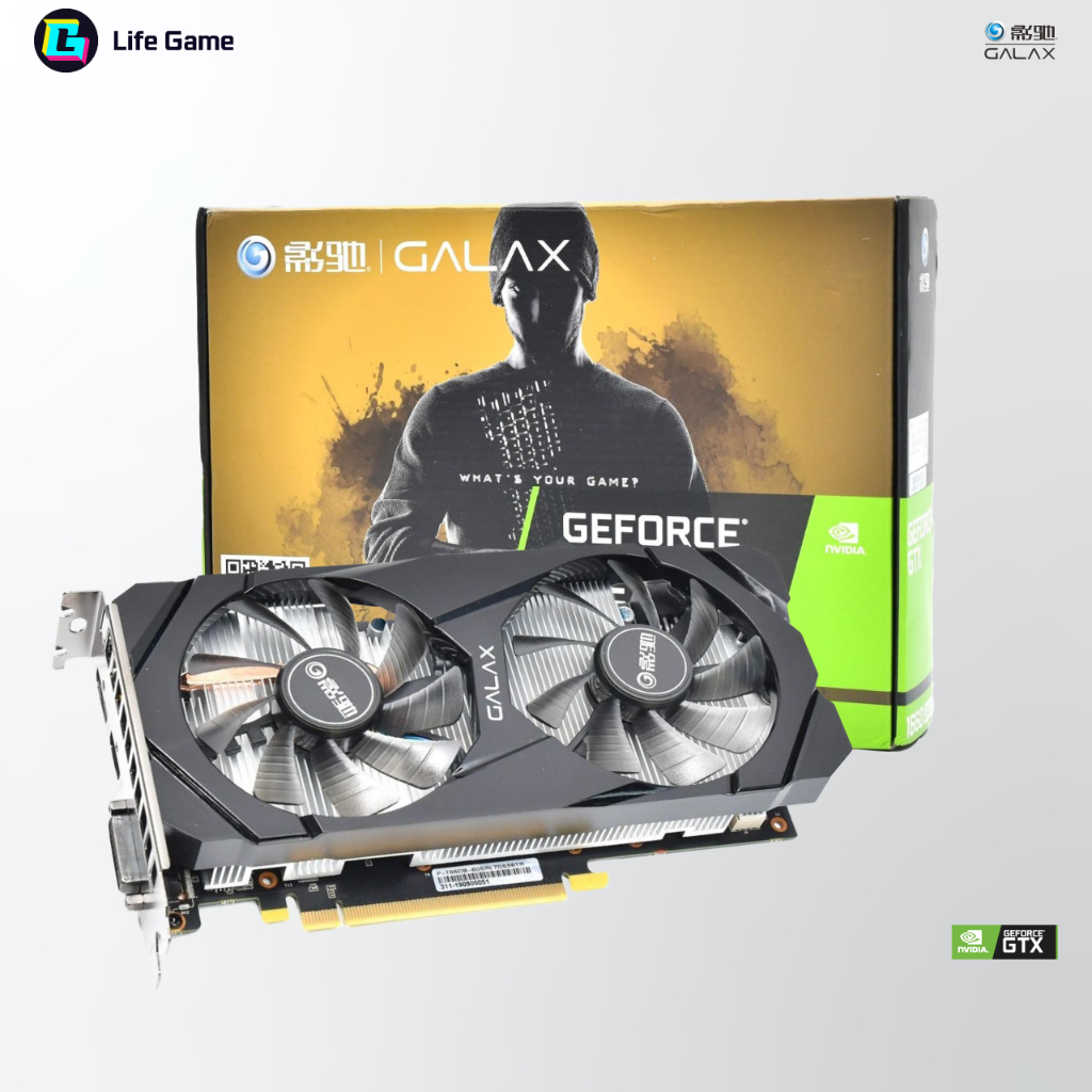 ใหม่ การ์ดจอ GALAX GeForce GTX 1660 SUPER 6GB GPU GTX1660super nvidia 100%