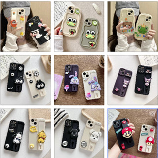 เคสโทรศัพท์มือถือ ลายการ์ตูนสามมิติ พร้อมสายรัดข้อมือ สําหรับ Iphone 15 15 14 13 11 12 Pro MAX