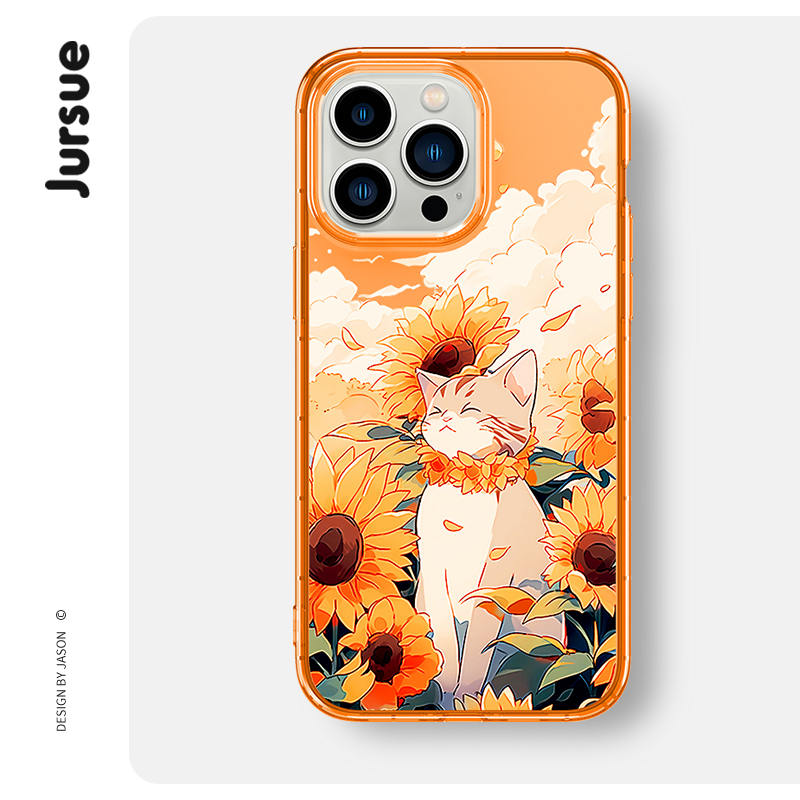 JURSUE เคสไอโฟน เคสซิลิโคนนุ่มกันกระแทกการ์ตูนน่ารักตลก เคสโทรศัพท์ Compatible for iPhone 16 15 14 13 12 11 Pro Max SE 2020 X XR XS 8 7 Plus พลัส XYH2183