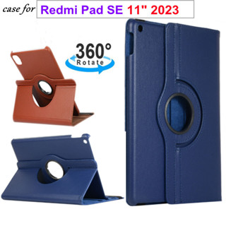 For Xiaomi Redmi Pad SE Tablet Holder 11 Inch Rotate Leather Flip Case For Redmi PadSE 2023