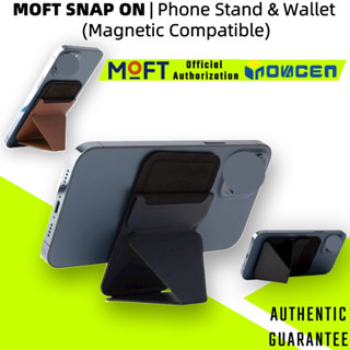 MOFT Snap On ขาตั้งโทรศัพท์มือถือ แบบแม่เหล็ก บางพิเศษ พกพาง่าย พร้อมช่องใส่บัตร สําหรับ 12 13 14 15 Series