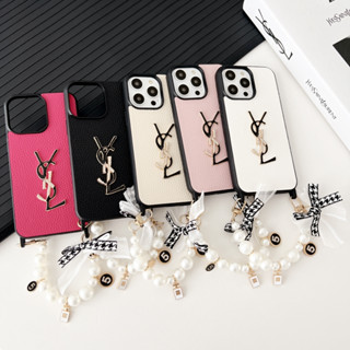 เคสโทรศัพท์มือถือหนัง กันลื่น ลายน่ารัก พร้อมสร้อยข้อมือ สําหรับ iPhone 15 Pro max 15 Pro 15 14Pro max 14Pro iPhone 14 iPhone13 Pro iPhone 13Pro max iPhone12 Pro 11