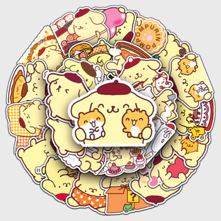 50 ชิ้นสุดน่ารัก Pompompurin Creative Original สติกเกอร์สําหรับแล็ปท็อป/โทรศัพท์/หมวกกันน็อค/มอเตอร์/รถ DIY กันน้ํา Graffiti สติกเกอร์ Home Decal