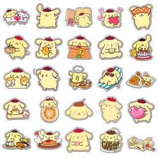 50 ชิ้นสุดน่ารัก Pompompurin Creative Original สติกเกอร์สําหรับแล็ปท็อป/โทรศัพท์/หมวกกันน็อค/มอเตอร์/รถ DIY กันน้ํา Graffiti สติกเกอร์ Home Decal