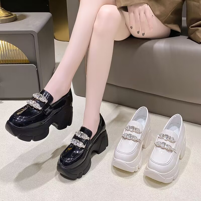 Mary Jane Shoes รองเท้าแพลตฟอร์ม 8cm เบามาก ขายาว