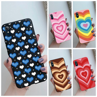 เคสโทรศัพท์มือถือ ซิลิโคนนุ่ม ลายหัวใจน่ารัก สําหรับ Vivo Y91C Y91i Y1S