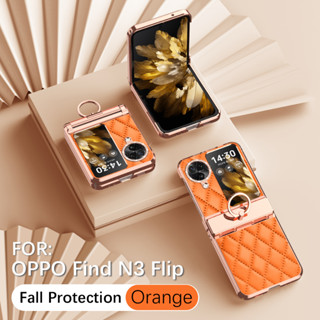 เคสโทรศัพท์มือถือ ฝาพับ กันตก ป้องกัน ประดับเพชร ขนาดเล็ก สําหรับ OPPO Find N3 Flip FindN2flip