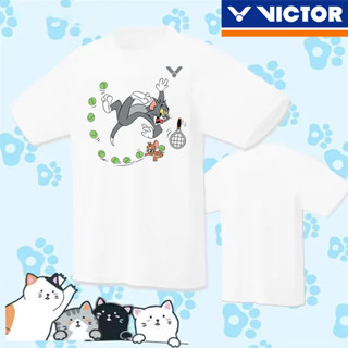 【 สินค้าใหม่ 2023 】เสื้อยืดแขนสั้น ลาย VICTOR 2023 สไตล์เกาหลี สําหรับวัยรุ่น ฝึกซ้อม