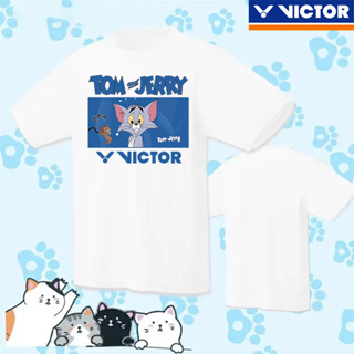 Victor เสื้อแบดมินตัน แขนสั้น ระบายอากาศ แห้งเร็ว สําหรับผู้ชาย และผู้หญิง 2023