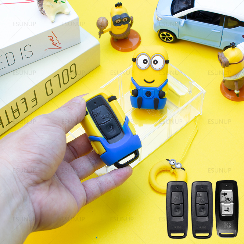 เคสรีโมตกุญแจรถยนต์ ลายการ์ตูนมินเนี่ยน สําหรับ honda vision pcx160 vario160 Scoopy2023 click 125 160 SH