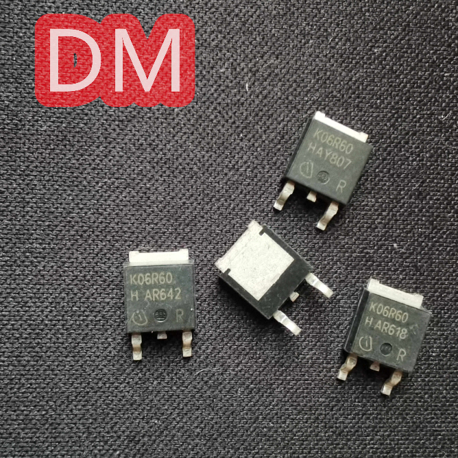 ((10 ชิ้น) IKD06N60RF K06R60F 600V 12A 100W IGBT/การจัดการผลภาคสนาม TO-252