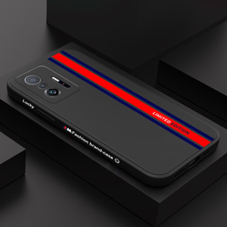 เคสโทรศัพท์มือถือ ลายทาง สีแดง แฟชั่น สําหรับ Xiaomi Mi 12T 11T 10T Pro Lite Mi 9T Pro 5G