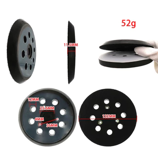 5 นิ้ว 125 มม. 8 หลุม 3 และ 4 เล็บ Hook Loop Orbital Sander ReplacementPad Backing Pad Sanding Backing Disc