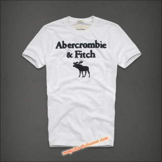 เสื้อยืดแขนสั้น พิมพ์ลาย Abercrombie &amp; Fitch สําหรับผู้ชาย