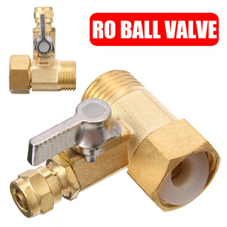 ก๊อกน้ํากรองน้ํา ระบบออสโมซิสย้อนกลับ RO Feed Ball Valve ขนาด 1/2 นิ้ว ถึง 1/4 นิ้ว