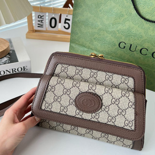 Gucci ใหม่ กระเป๋าแฟชั่น ทรงสี่เหลี่ยม