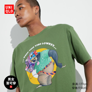 Uniqlo เสื้อยืดแขนสั้น พิมพ์ลายสัตว์ UTGP2023MFA สําหรับแม่ และลูก 463093