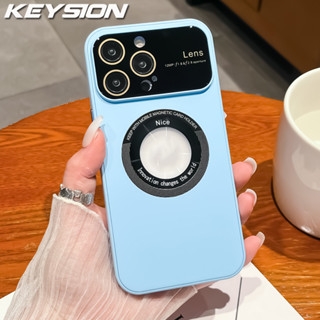 Keysion เคสโทรศัพท์มือถือ PC แข็ง ผิวด้าน ป้องกันเลนส์ สําหรับ iPhone 15 Pro Max 15 Ultra 14 Pro Max