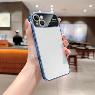 เคสโทรศัพท์มือถือ TPU แบบนิ่ม ชุบไฟฟ้า ขนาดใหญ่ สําหรับ iPhone 11 Pro XS Max 7 8 Plus