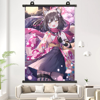 โปสเตอร์ผ้า ลาย Hifumi Iroha สีฟ้า สําหรับตกแต่งผนังบ้าน ของขวัญคอสเพลย์