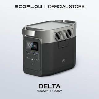 Ecoflow DELTA พาวเวอร์ซัพพลายไฟฟ้า แบบพกพา 1260Wh 1800W (3300W Surge) UPS ซ็อกเก็ต 4 AC 220V อุปกรณ์ที่จําเป็นสําหรับการตั้งแคมป์กลางแจ้ง RV.