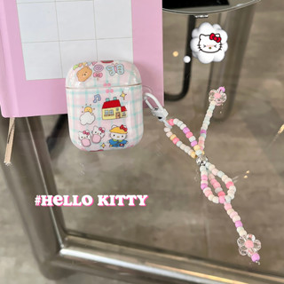 เคสหูฟังบลูทูธไร้สาย กันกระแทก ลายการ์ตูนเฮลโลคิตตี แต่งโบว์น่ารัก สําหรับ Apple airpods รุ่น pro 1 2 3