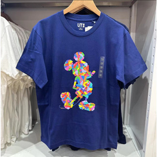 ใหม่ พร้อมส่ง Uniqlo เสื้อแขนสั้น พิมพ์ลายมิกกี้ ดิสนีย์ สําหรับผู้ชาย#039เสื้อยืดคู่รัก