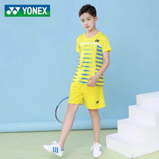 Yonex เสื้อกีฬาแบดมินตัน แขนสั้น แบบแห้งเร็ว สําหรับผู้ชายและผู้หญิง