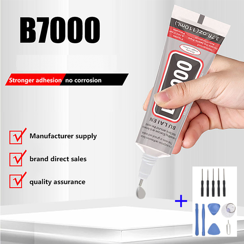 B7000 กาวใส สีดํา สีขาว สําหรับซ่อมแซมโทรศัพท์ DIY