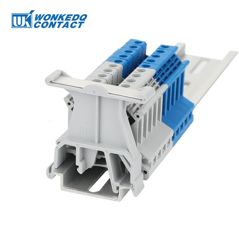 Marker Carriers Terminal Block อุปกรณ์เสริม B1 B2(UBE/D) Terminal Strip Marking Groups ติดตั้งบน NS35 Din Rail Different Print Label