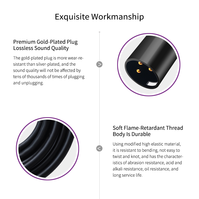 Golley LION XLR สายเคเบิลแยก XLR ตัวเมีย เป็น XLR ตัวผู้ Y XLR 2 ตัวเมีย เป็น 1 ตัวผู้ - รูปที่ 3