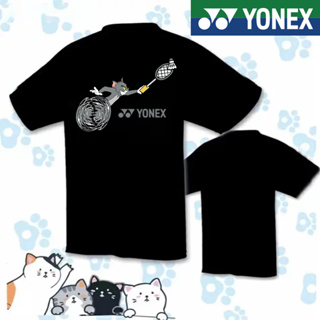 เสื้อกีฬาแขนสั้น ลายทีม New Yonex ระบายอากาศได้ดี แบบแห้งเร็ว สําหรับเด็กผู้ชาย และเด็กผู้หญิง 2023