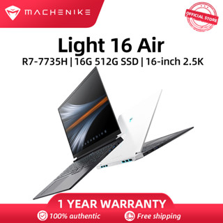 Machenike Light 16Air AMD RYZEN 7 แล็ปท็อป 16 นิ้ว 2.5K หน้าจอ 100%SRGB 120Hz R7-7735H 16G RAM LPDDR5 512G SSD PCIE4.0 2023 แล็ปท็อปใหม่เอี่ยม